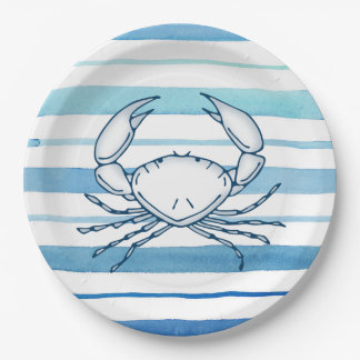 Assiettes En Carton Crabe