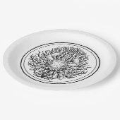 Assiettes En Carton Crabe (Angle)