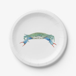 Assiettes En Carton Crabe