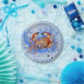 Assiettes En Carton Crabe Cool (Fête)