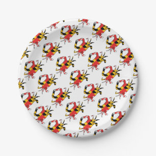 Assiettes En Carton Crabe du Maryland