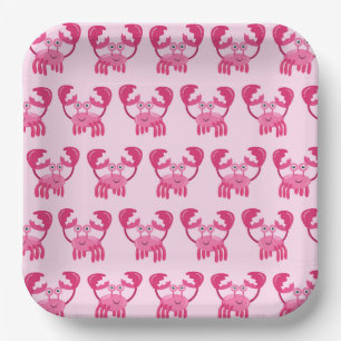 Assiettes En Carton Crabes