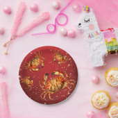 Assiettes En Carton Crabes de vacances (Fête)