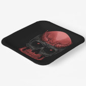 Assiettes En Carton Crâne d'Halloween effrayant (Angulaire)