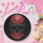 Assiettes En Carton Crâne d'Halloween effrayant (Fête)