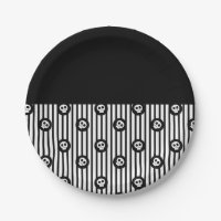 Crâne Fantaisiste Crânes Noir & Blanc Halloween