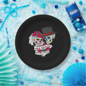 Assiettes En Carton Crâne Jusqu'à ce que la mort nous sépare (Fête)