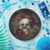 Assiettes En Carton Crâne, Soirée costumée, Halloween, Gothique, éffra (Fête)