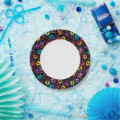 Assiettes En Carton Crânes motif 2 (Fête)