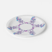 Assiettes En Carton Crânes Pastelloween (Angle)