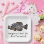 Assiettes En Carton Crappie Fishing Anniversaire (Fête)