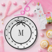 Assiettes En Carton Cravate a Bow 9" Plaque monogramme (Fête)