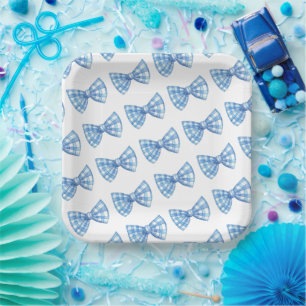 Assiettes En Carton Cravate Motif Baby shower Pique-nique