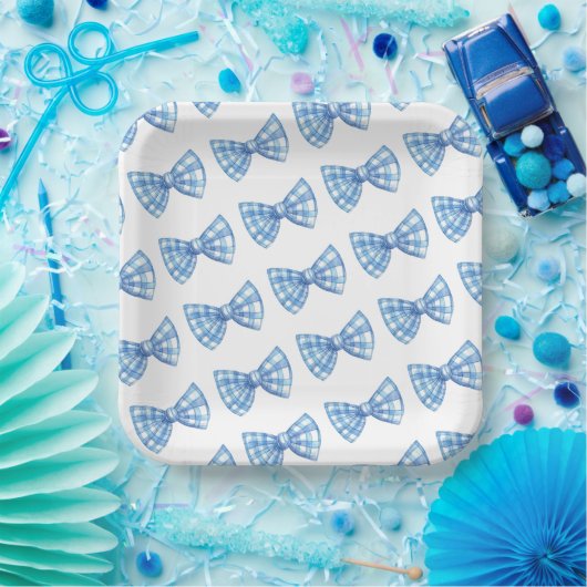 Assiettes En Carton Cravate Motif Baby shower   Pique-nique (Fête)