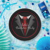 Assiettes En Carton Cravate rouge élégante (Fête)