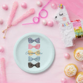 Assiettes En Carton Cravates Bow personnalisés (Fête)