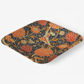 Assiettes En Carton Cray, un motif de William Morris, (Angulaire)