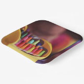 Assiettes En Carton Crayons (Angulaire)