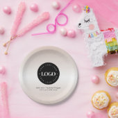 Assiettes En Carton Cream Ajouter Custom Business Company Logo Party (Fête)