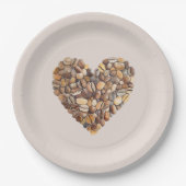 Assiettes En Carton Cream Coffee Heart Cups (Devant)