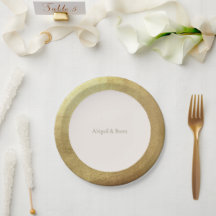 Cream & Metallic Gold Image Mariage simple
