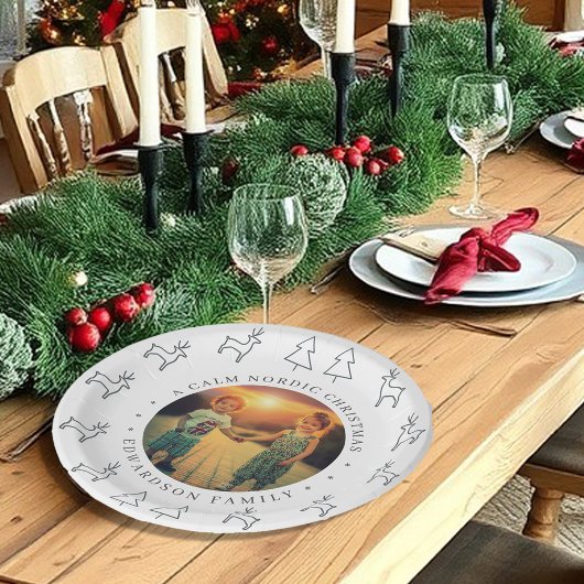 Assiettes En Carton Create your own nordic family photo christmas