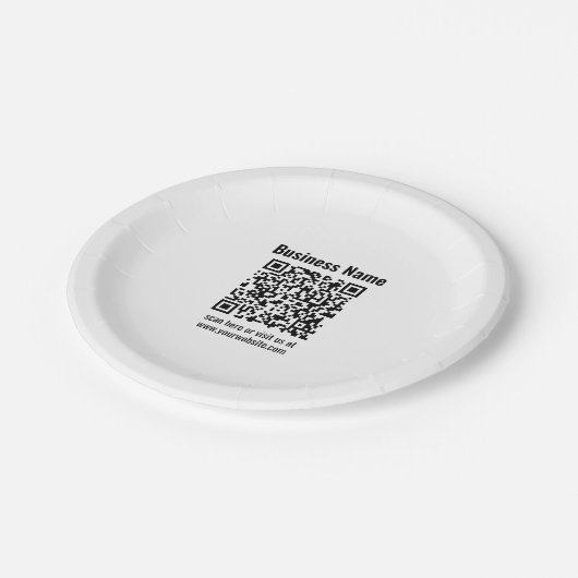 Assiettes En Carton Create Your Own QR Code | Transperant (Angle)