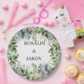 Assiettes En Carton Create Your Own wedding eucalyptus (Fête)