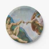 Assiettes En Carton Création d'Adam - Michaël Angelo 1475 - 1564 (Devant)