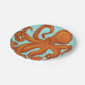 Assiettes En Carton Créature de la mer glissante Tentacles longs de pi (Angle)