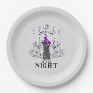 Assiettes En Carton Créature de la nuit