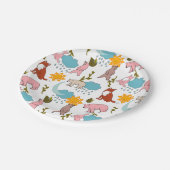 Assiettes En Carton Créatures des bois - Ours et renard (Angle)