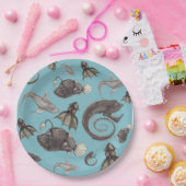 Assiettes En Carton Créatures marines (Fête)