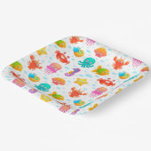Assiettes En Carton Créatures marines Baby shower d'anniversaire (Angulaire)