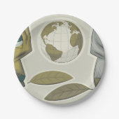 Assiettes En Carton Créatures mondiales (Devant)