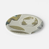 Assiettes En Carton Créatures mondiales (Angle)