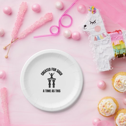 Assiettes En Carton Créé pour un temps tel que ce Cheerled (Fête)