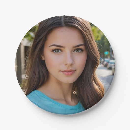 Assiettes En Carton créer une simple plaque de papier personnel photo (Devant)