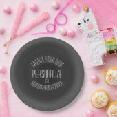 Assiettes En Carton Créer votre propre - Conception personnalisée (Fête)