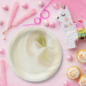 Assiettes En Carton Créez vos propres brindilles blanches - Jaune (Fête)