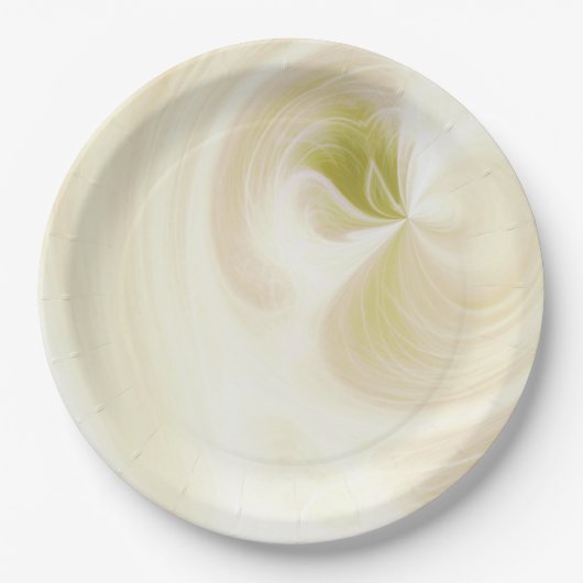 Assiettes En Carton Créez vos propres brindilles blanches - Jaune (Devant)