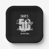 Assiettes En Carton Créez votre propre 50e anniversaire (Recto)