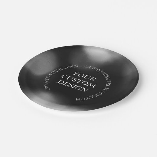 Assiettes En Carton Créez votre propre conception/logo personnalisé (Angle)