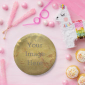 Assiettes En Carton Créez votre propre marbre Faux d'or métallique (Fête)