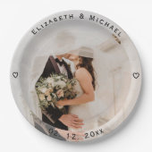 Assiettes En Carton Créez votre propre Mariage photo de mariée et de m (Devant)