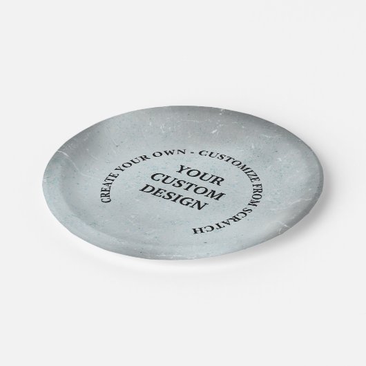 Assiettes En Carton Créez Votre Propre Modèle (Angle)