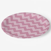 Assiettes En Carton Créez votre propre Motif Chevron (Angle)