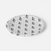 Assiettes En Carton Créez votre propre Motif de logo rond (Angle)