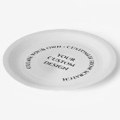 Assiettes En Carton Créez votre propre personnalisation (Angle)