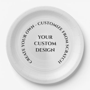 Assiettes En Carton Créez votre propre personnalisation